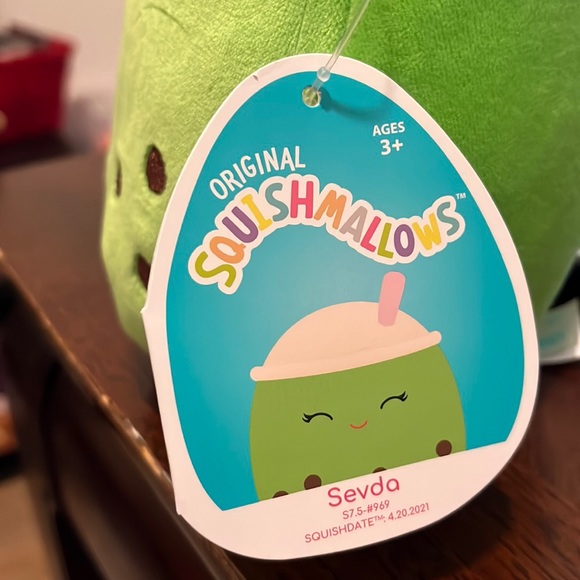 Squishmallows Toys Sevda The Green Boba Tea 7 Squishmallow Poshmark